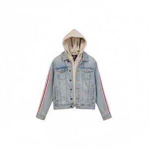 American Rag Light Blue Jean Jacket with Hood
